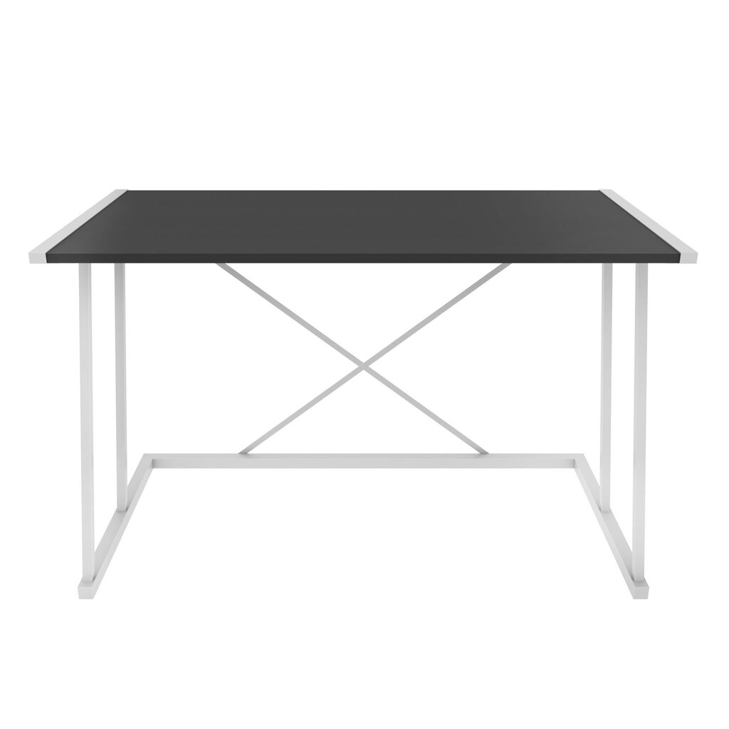 Galds Asir, 114x60x75 cm, balts/pelēks cena un informācija | Datorgaldi, rakstāmgaldi, biroja galdi | 220.lv