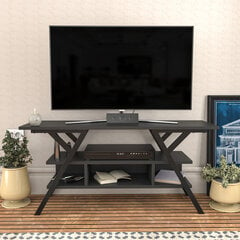 TV galdiņš Asir, 120x35x55 cm, melns/pelēks cena un informācija | TV galdiņi | 220.lv
