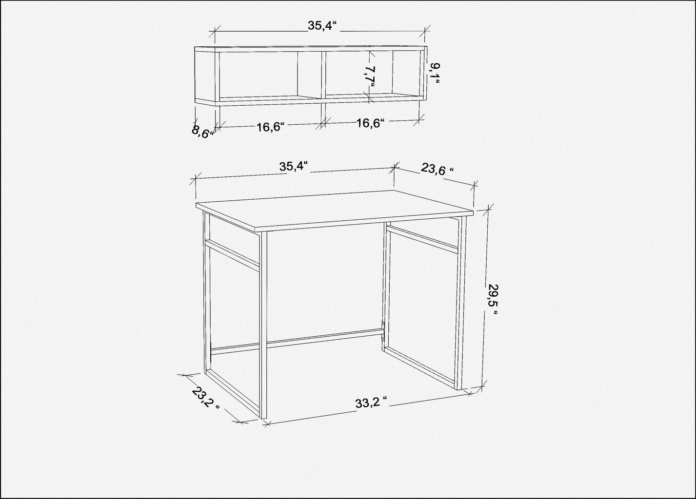 Galds Asir, 90x60x75 cm, melns/balts cena un informācija | Datorgaldi, rakstāmgaldi, biroja galdi | 220.lv
