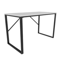 Galds Asir, 120x60x74 cm, melns/balts cena un informācija | Datorgaldi, rakstāmgaldi, biroja galdi | 220.lv