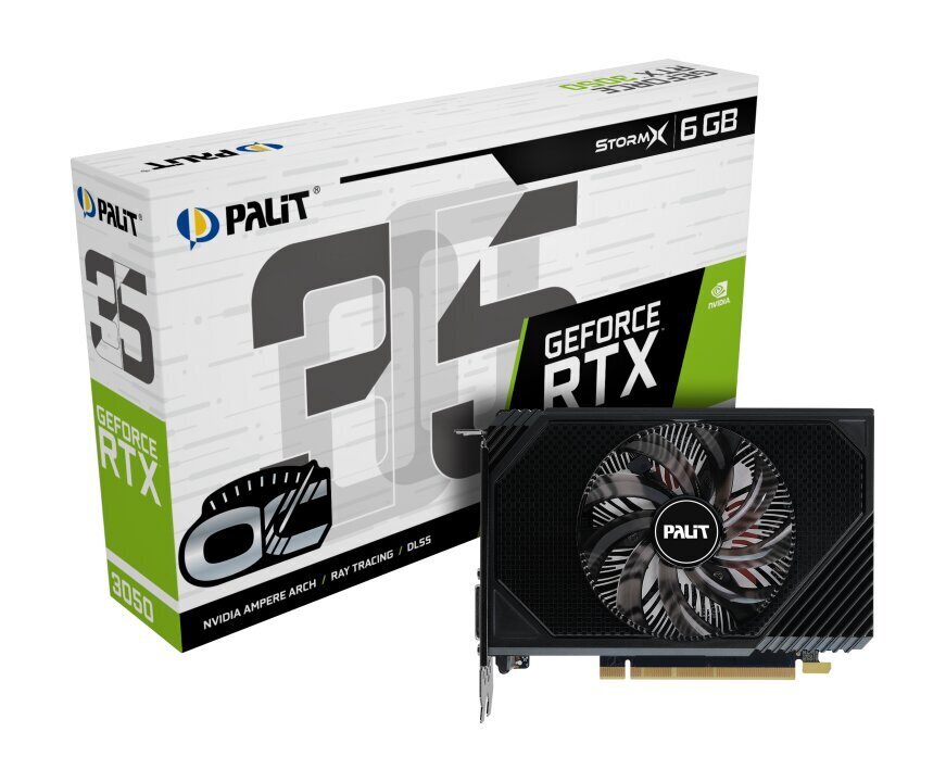 Palit GeForce RTX 3050 StormX OC (NE63050S18JE-1070F) цена и информация | Videokartes (GPU) | 220.lv