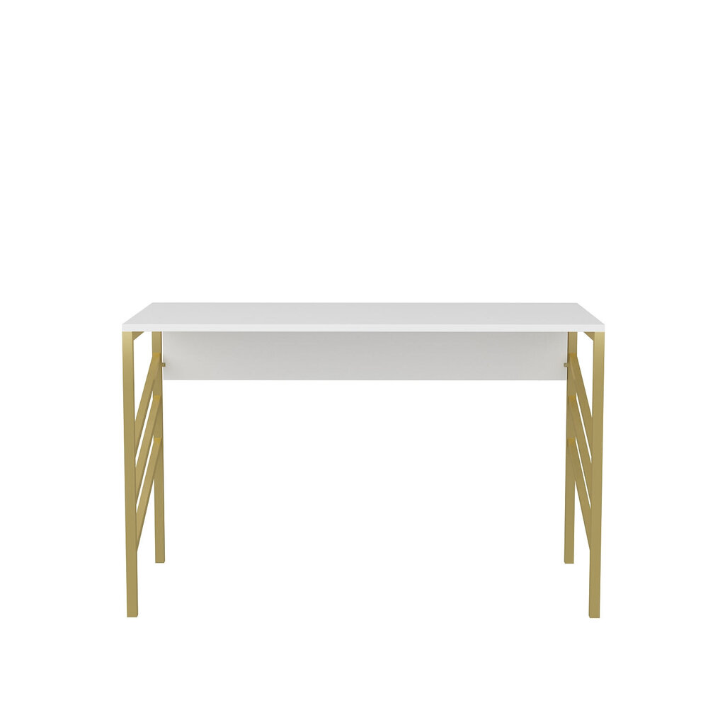 Galds Asir, 120x60x74,8 cm, zelts/balts cena un informācija | Datorgaldi, rakstāmgaldi, biroja galdi | 220.lv
