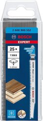 Bosch Professional 25x Stabs Sow Blade Expert "Hardwood 2-Side Clean 'T 308 BF (для панелей с пластиковым покрытием, мультиплексная пластина, длина 117 мм, аксессуары) цена и информация | Пилы, циркулярные станки | 220.lv