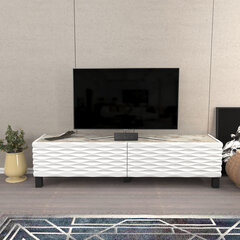 TV galdiņš Asir, 149,2x35x38 cm, balts cena un informācija | TV galdiņi | 220.lv
