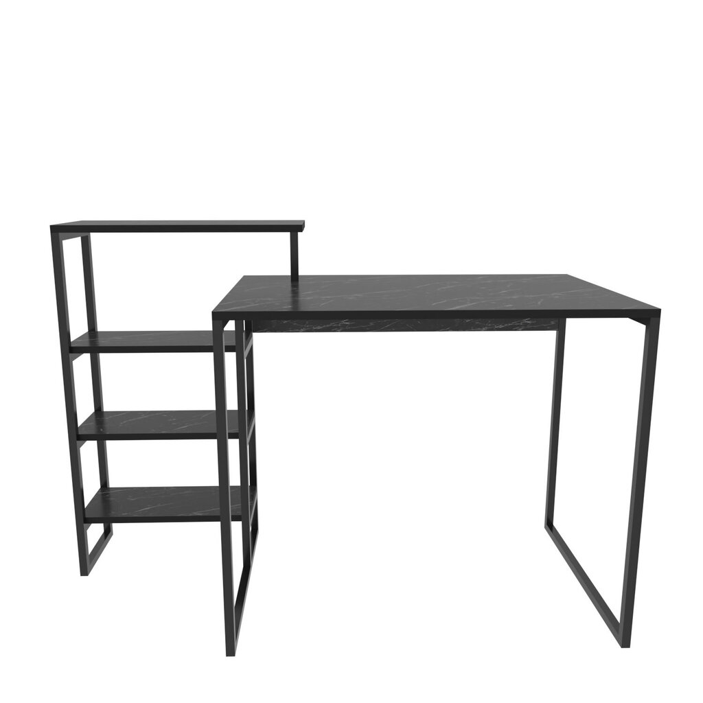 Galds Asir, 133x60x76,8 cm, melns cena un informācija | Datorgaldi, rakstāmgaldi, biroja galdi | 220.lv