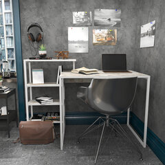 Стол, Асир, 133x60x76,8 см, белый цена и информация | Компьютерные, письменные столы | 220.lv