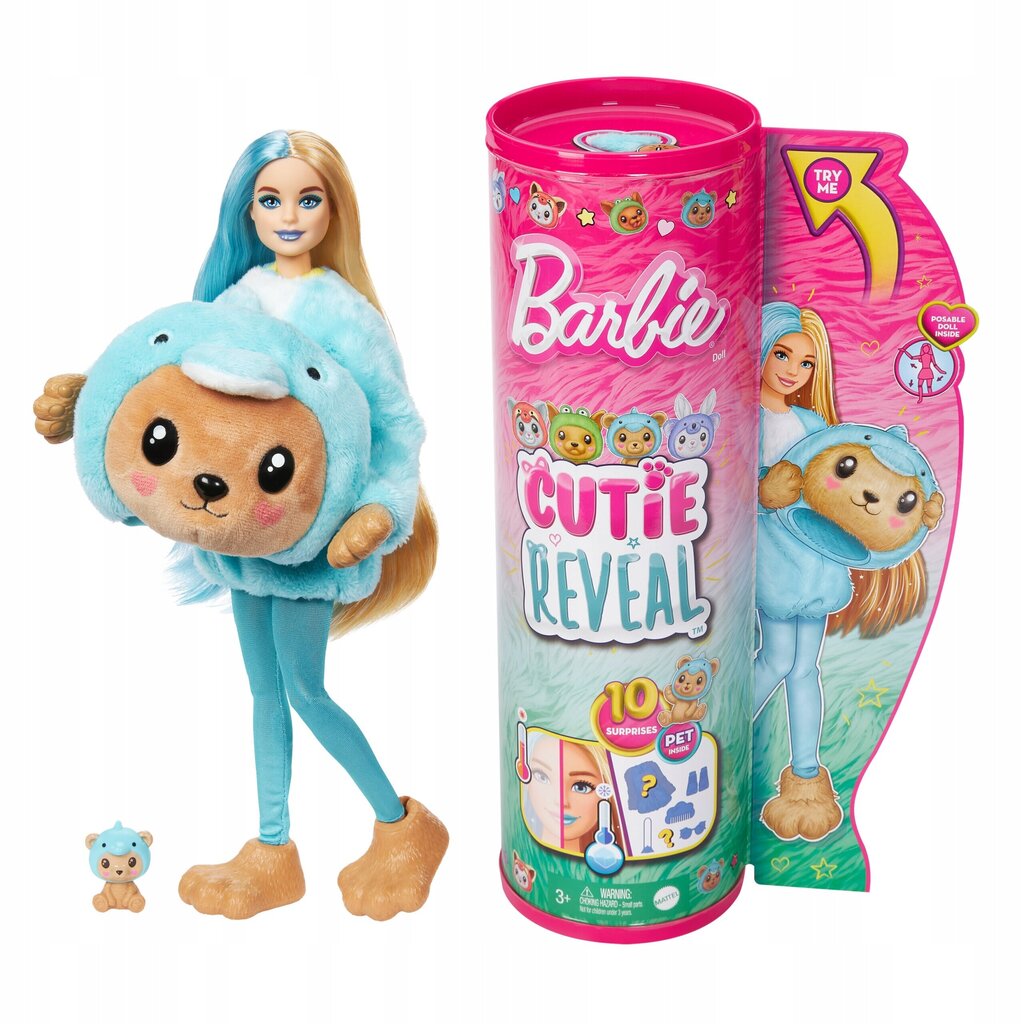 Lelles komplekts Barbie Cutie Reveal cena un informācija | Rotaļlietas meitenēm | 220.lv