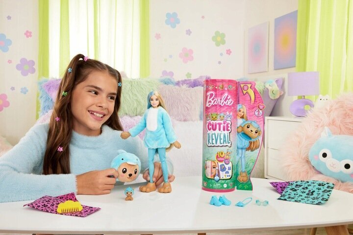 Lelles komplekts Barbie Cutie Reveal cena un informācija | Rotaļlietas meitenēm | 220.lv