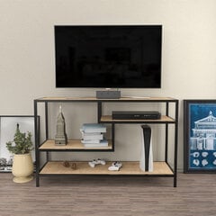 TV statīvs Asir, 120x39x75 cm, brūns/melns cena un informācija | TV galdiņi | 220.lv
