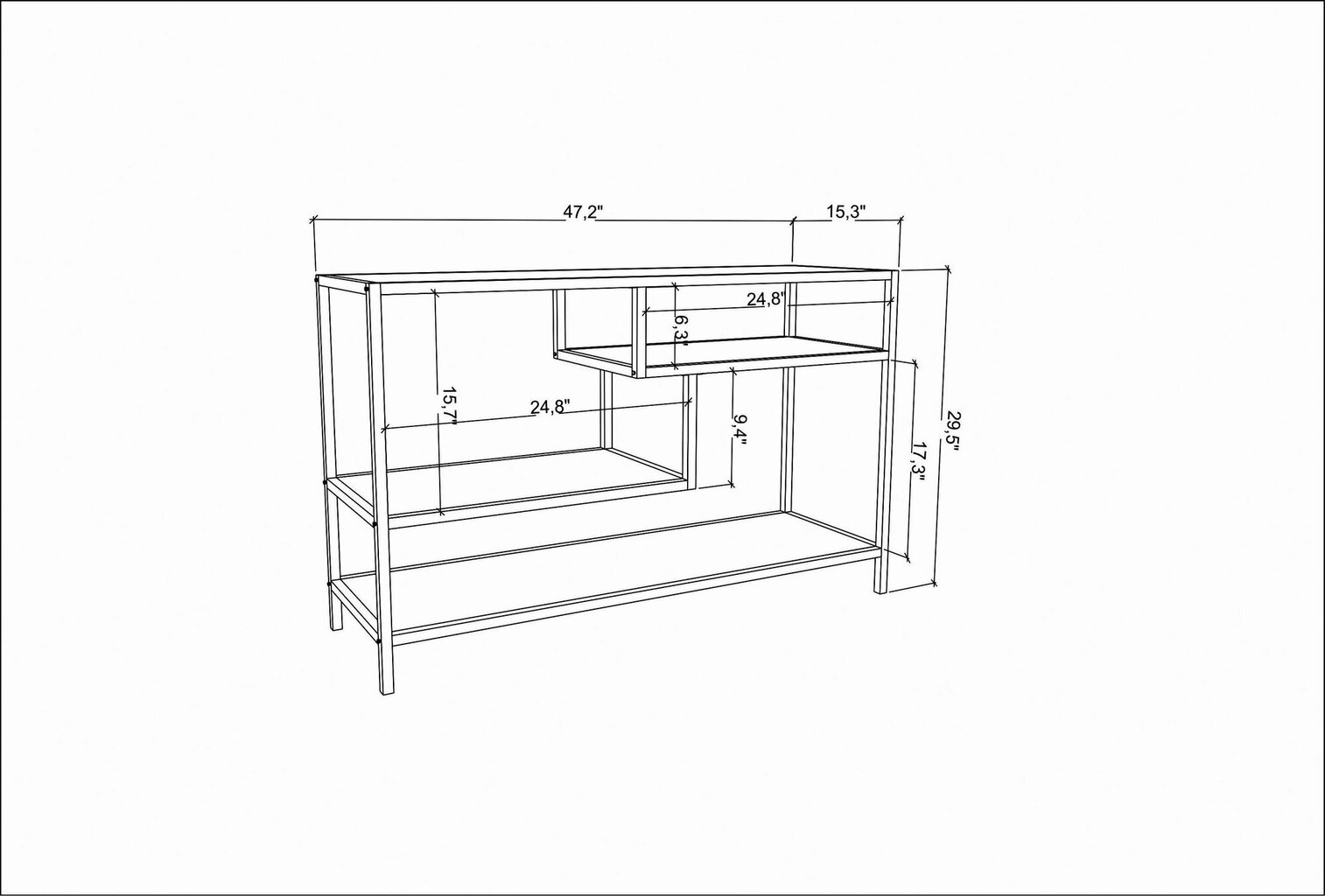 TV statīvs Asir, 120x39x75 cm, brūns/melns cena un informācija | TV galdiņi | 220.lv