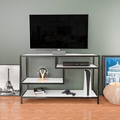 TV statīvs Asir, 120x39x75 cm, balts/melns cena un informācija | TV galdiņi | 220.lv