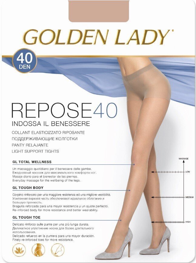 Zeķubikses sievietēm Golden Lady Repose, bēšas, 40 DEN цена и информация | Zeķubikses | 220.lv