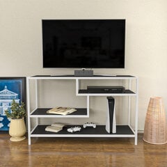 TV statīvs Asir, 120x39x75 cm, balts/pelēks cena un informācija | TV galdiņi | 220.lv