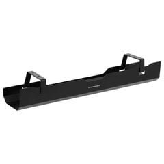 Plauktu maskēšanas kabeļu organizators zem rakstāmgalda 600x135x108 mm MELNS цена и информация | Крепежные изделия | 220.lv