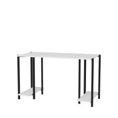 Стол, Асир, 125,2х60х73,8 см, черный/белый цена и информация | Компьютерные, письменные столы | 220.lv