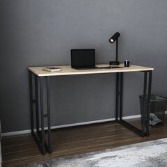 Galds Asir, 120x60x74,8 cm, melns/brūns cena un informācija | Datorgaldi, rakstāmgaldi, biroja galdi | 220.lv