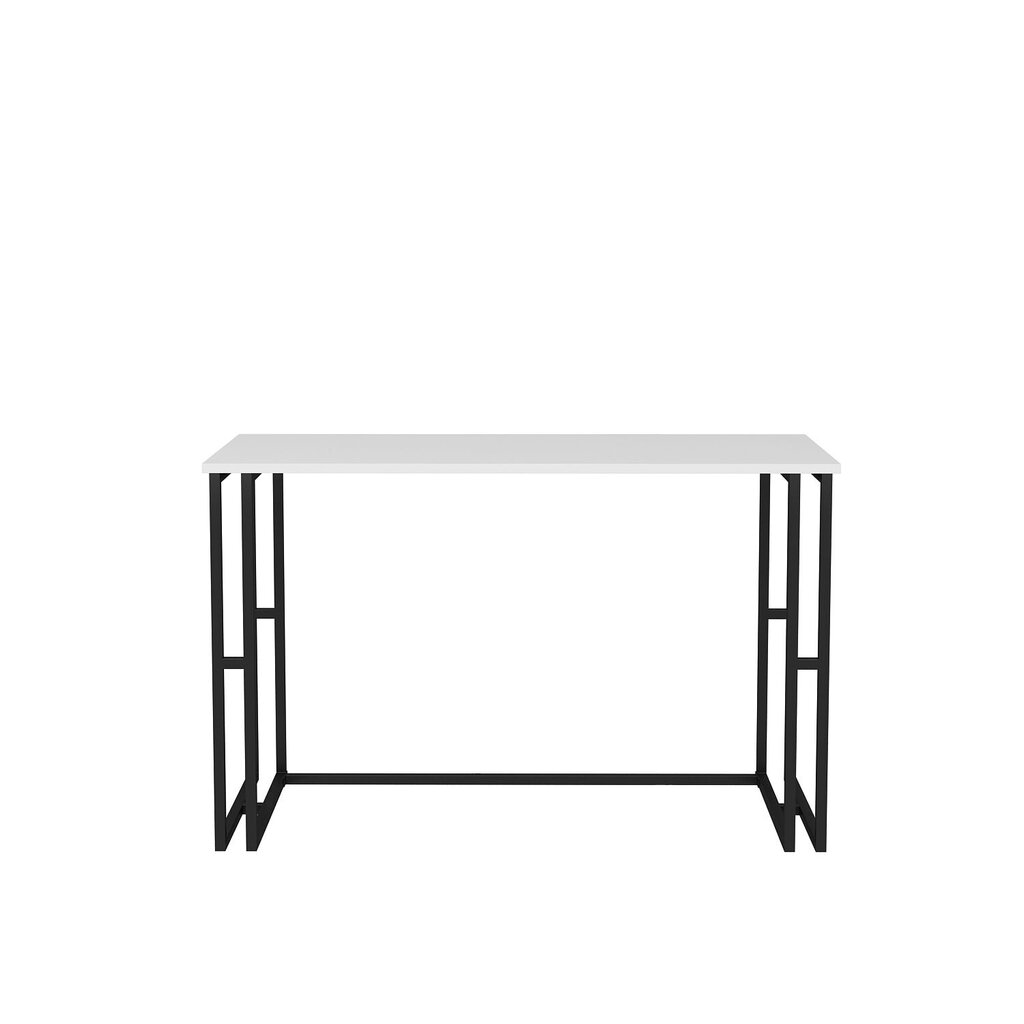 Galds Asir, 120x60x74,8 cm, melns/balts cena un informācija | Datorgaldi, rakstāmgaldi, biroja galdi | 220.lv