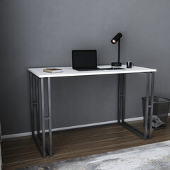 Стол, Асир, 120x60x74,8 см, чёрный/белый цена и информация | Компьютерные, письменные столы | 220.lv