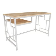 Стол, Асир, 120х60х74,8 см, белый/коричневый цена и информация | Компьютерные, письменные столы | 220.lv