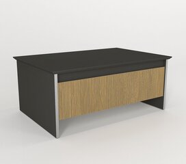Kafijas galdiņš Asir, 90x38x60 cm, pelēks/brūns cena un informācija | Žurnālgaldiņi | 220.lv