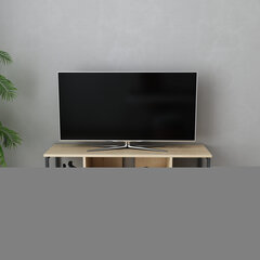 TV statīvs, Asir, 120x35x50,8 cm, melns/brūns cena un informācija | TV galdiņi | 220.lv