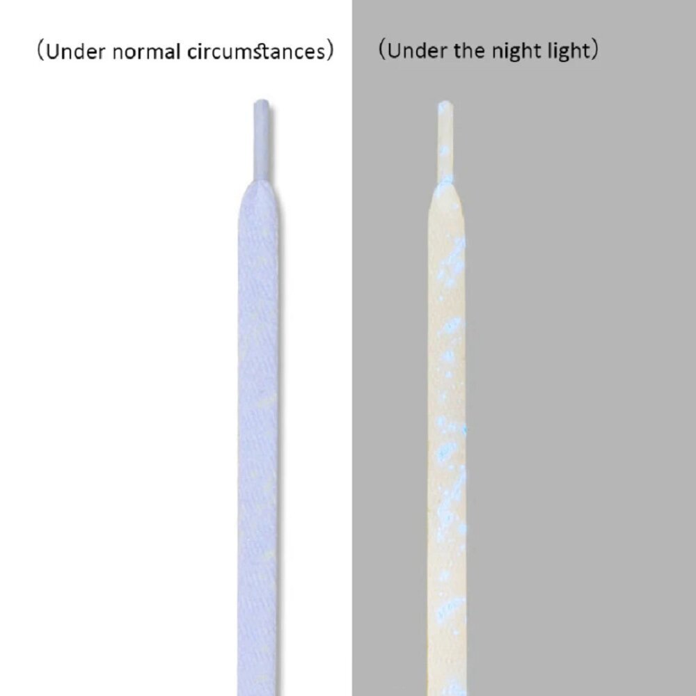 Fluorescējošas šņores plakanas, 120 cm cena un informācija | Līdzekļi apģērbu un apavu kopšanai | 220.lv