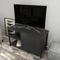 TV statīvs Asir, 89,6x35,3x50,8 cm, melns/pelēks cena un informācija | TV galdiņi | 220.lv