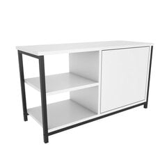 TV statīvs Asir, 89,6x35,3x50,8 cm, melns/balts cena un informācija | TV galdiņi | 220.lv