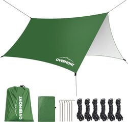 Daudzfunkcionālā pārnēsājamā telts Overmon, zaļa cena un informācija | Teltis | 220.lv