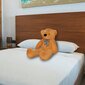 Plīša lācītis MKS OrangeTeddy, oranžs, 120 cm цена и информация | Mīkstās (plīša) rotaļlietas | 220.lv