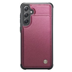Кожиный чехол-книжка "CaseMe" Leather - розовый (Galaxy S23 FE) цена и информация | Чехлы для телефонов | 220.lv