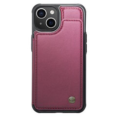 „CaseMe“ Wallet чехол - бордовый (iPhone 15) цена и информация | Чехлы для телефонов | 220.lv