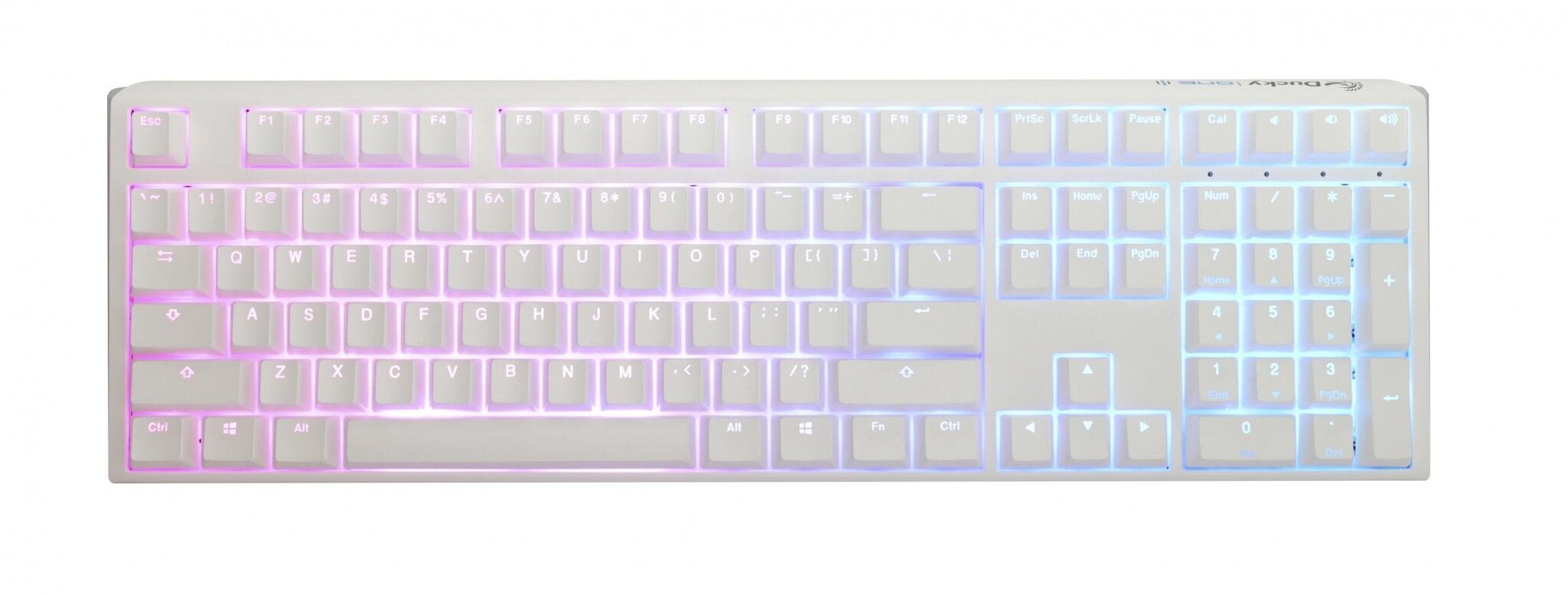 Ducky One 3 Pure White цена и информация | Klaviatūras | 220.lv