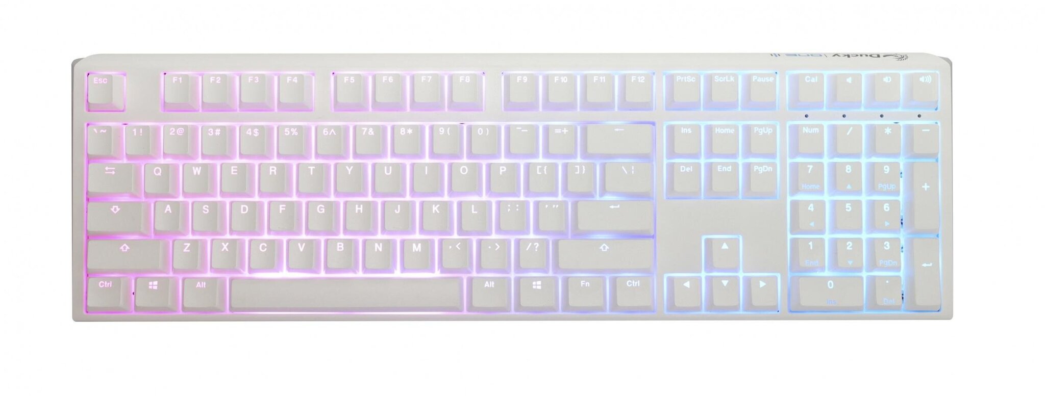 Ducky One 3 Pure White cena un informācija | Klaviatūras | 220.lv