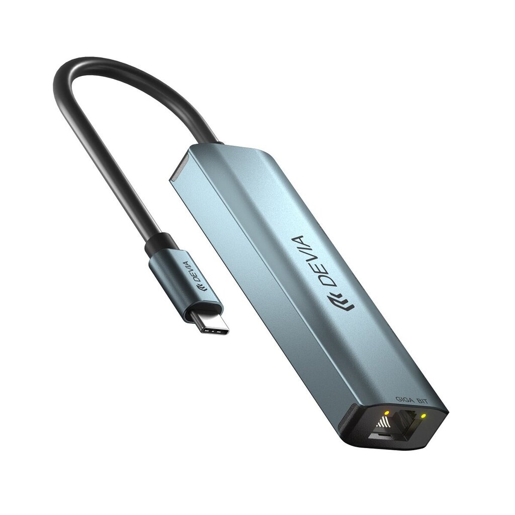 Devia USB-C/4xUSB3.0, 0.1 m cena un informācija | Kabeļi un vadi | 220.lv