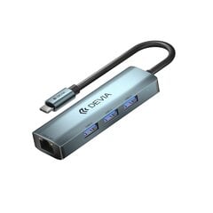 Devia USB-C/4xUSB3.0, 0.1 m cena un informācija | Kabeļi un vadi | 220.lv