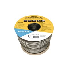 Coaxial cable Technisat CE HD-100 CU RG6 100m biały 76-4984-00 цена и информация | Кабели и провода | 220.lv