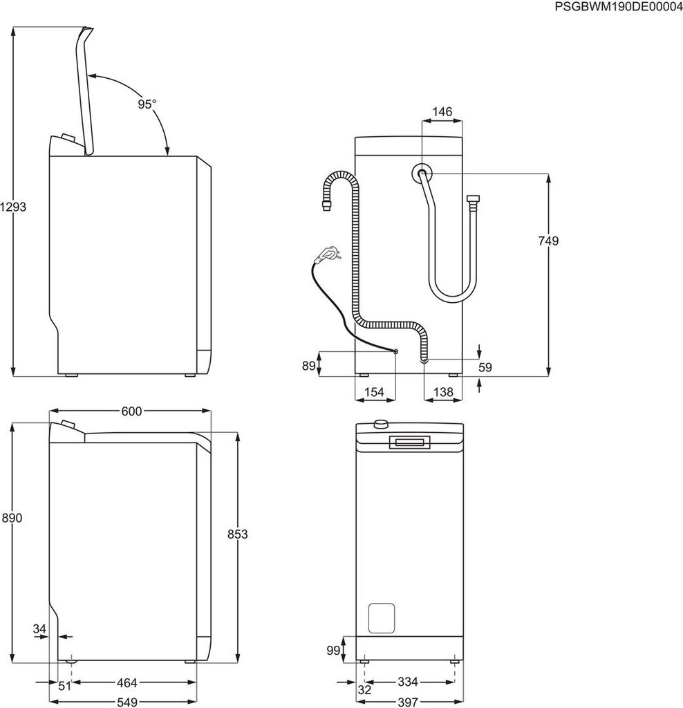 Electrolux EW2TN5261FP cena un informācija | Veļas mašīnas | 220.lv