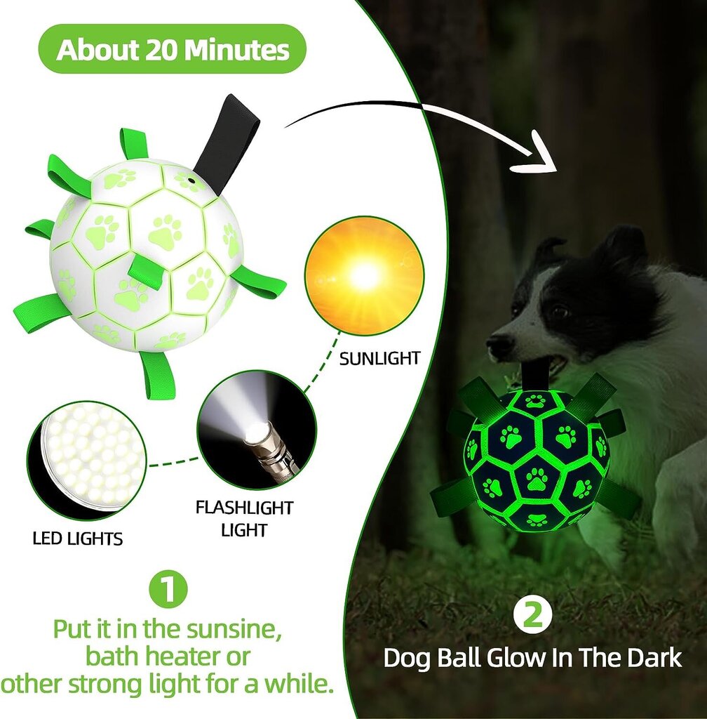 Interaktīvā bumba suņiem Luminous cena un informācija | Suņu rotaļlietas | 220.lv