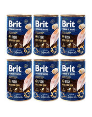 Brit Premium by Nature ar zivju ādu, 400 g cena un informācija | Konservi suņiem | 220.lv