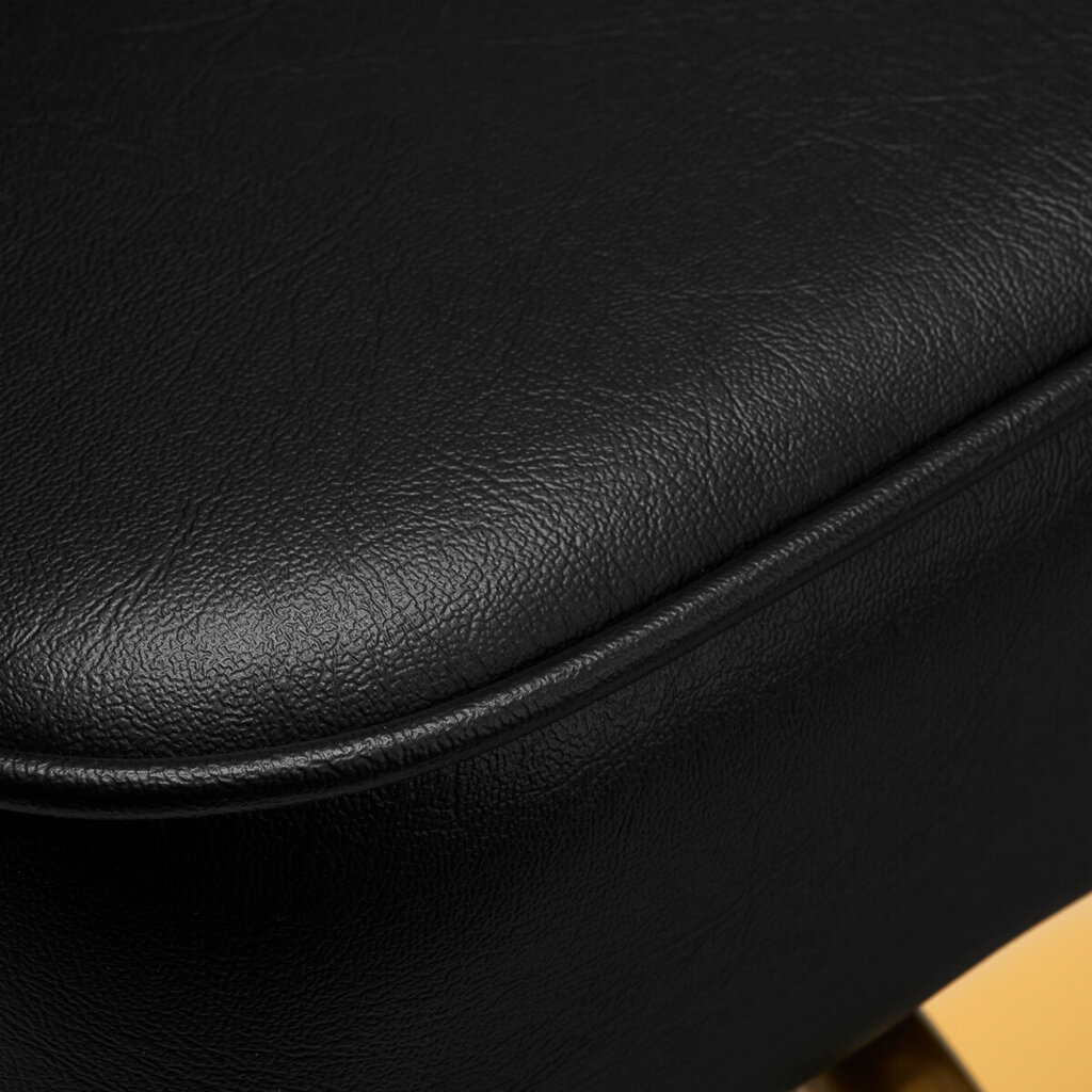 Friziera krēsls Gabbiano Linz Nq, melns/zelta cena un informācija | Mēbeles skaistumkopšanas saloniem | 220.lv