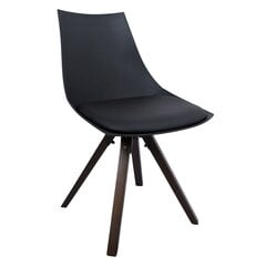 Комплект из 4 стульев ADELE, черный пластик цена и информация | Стулья для кухни и столовой | 220.lv