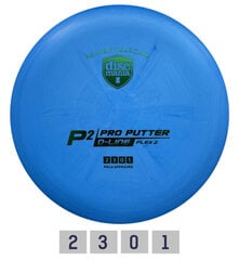 Disku golfa disks Putter D-line P2 Flex 2, zils cena un informācija | Disku golfs | 220.lv