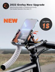 Велосипедный держатель для телефона Grefay цена и информация | Держатели для телефонов | 220.lv