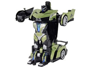 машина-робот r/c 1:10, зеленая цена и информация | Игрушки для мальчиков | 220.lv