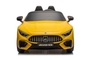 Vienvietīgs bērnu elektromobilis Mercedes AMG SL63, dzeltens cena un informācija | Bērnu elektroauto | 220.lv