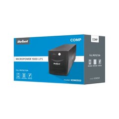 Rebel UPS 1000VA 600W 230V цена и информация | Источники бесперебойного питания (UPS) | 220.lv