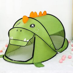 Telts bērniem Dinozaurs, zaļa цена и информация | Детские игровые домики | 220.lv