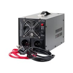 инвертор kemot ups prosinus-1500/24 с функцией зарядки 24v 230v 1500va/1050w - черный цена и информация | Источники бесперебойного питания (UPS) | 220.lv