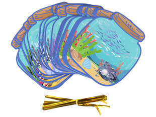 фигурки морских животных, 32 шт. цена и информация | Игрушки для мальчиков | 220.lv